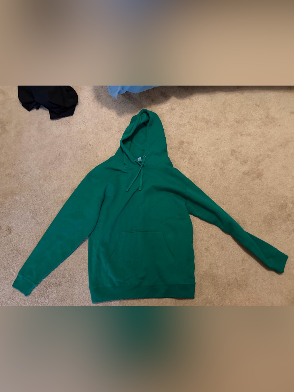 Green Hooded Sweatshirt